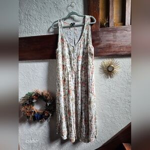 Frye Floral V-Neck Maxi Dress